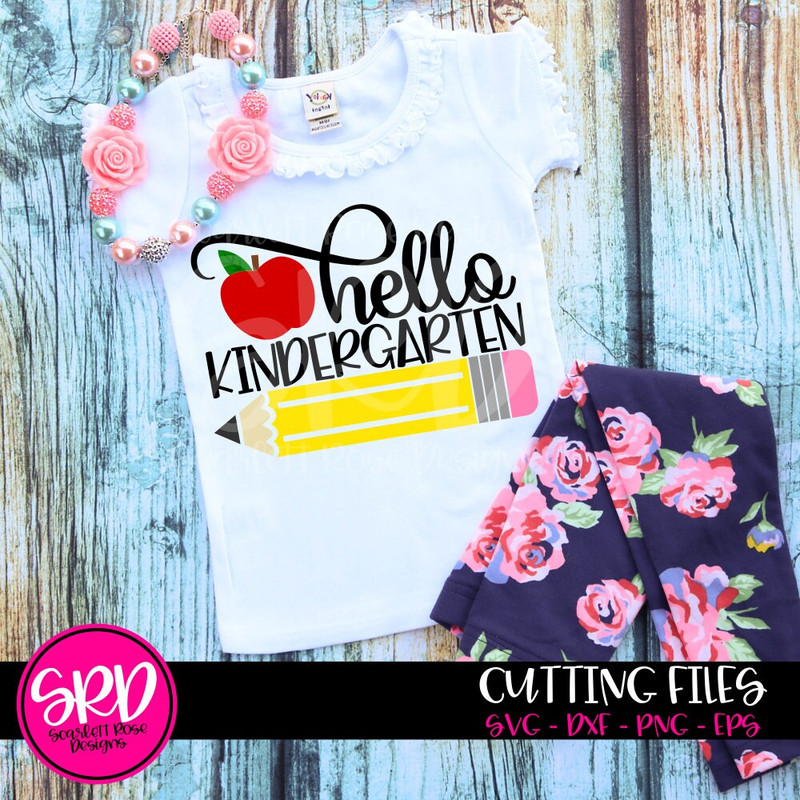 Back to school, Kindergarten svg, hello kindergarten, school svg, teacher svg, teacher school shirt design, girl school svg, cameo, cricut - 1.jpg