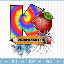 hello kindergarten png, back to school png, kindergarten png, cute pencil apple png, teacher png, kindergarten shirt des