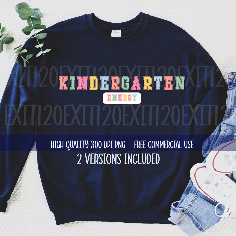 Kindergarten PNG, Kindergarten Energy PNG, Digital Download, Trendy Kindergarten PNG, Teacher Png, Commercial Use Allowed Png, School Png - 1.jpg