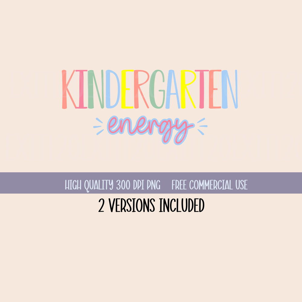 Kindergarten PNG, Kindergarten Energy PNG, Digital Download, Trendy Kindergarten PNG, Teacher Png, Commercial Use Allowed Png, School Png - 5.jpg