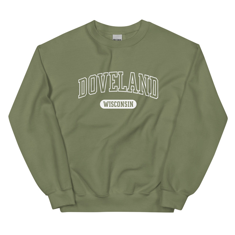 Doveland Wisconsin Sweatshirt Dove Land WI Crewneck Internet Hoax Meme - 6.jpg