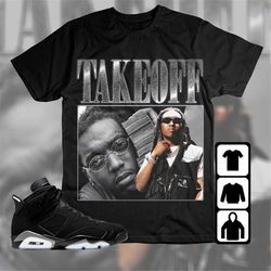 aj 6 black chrome metallic silver unisex t-shirt, sweatshirt, hoodie, takeoff, shirt to match sneaker