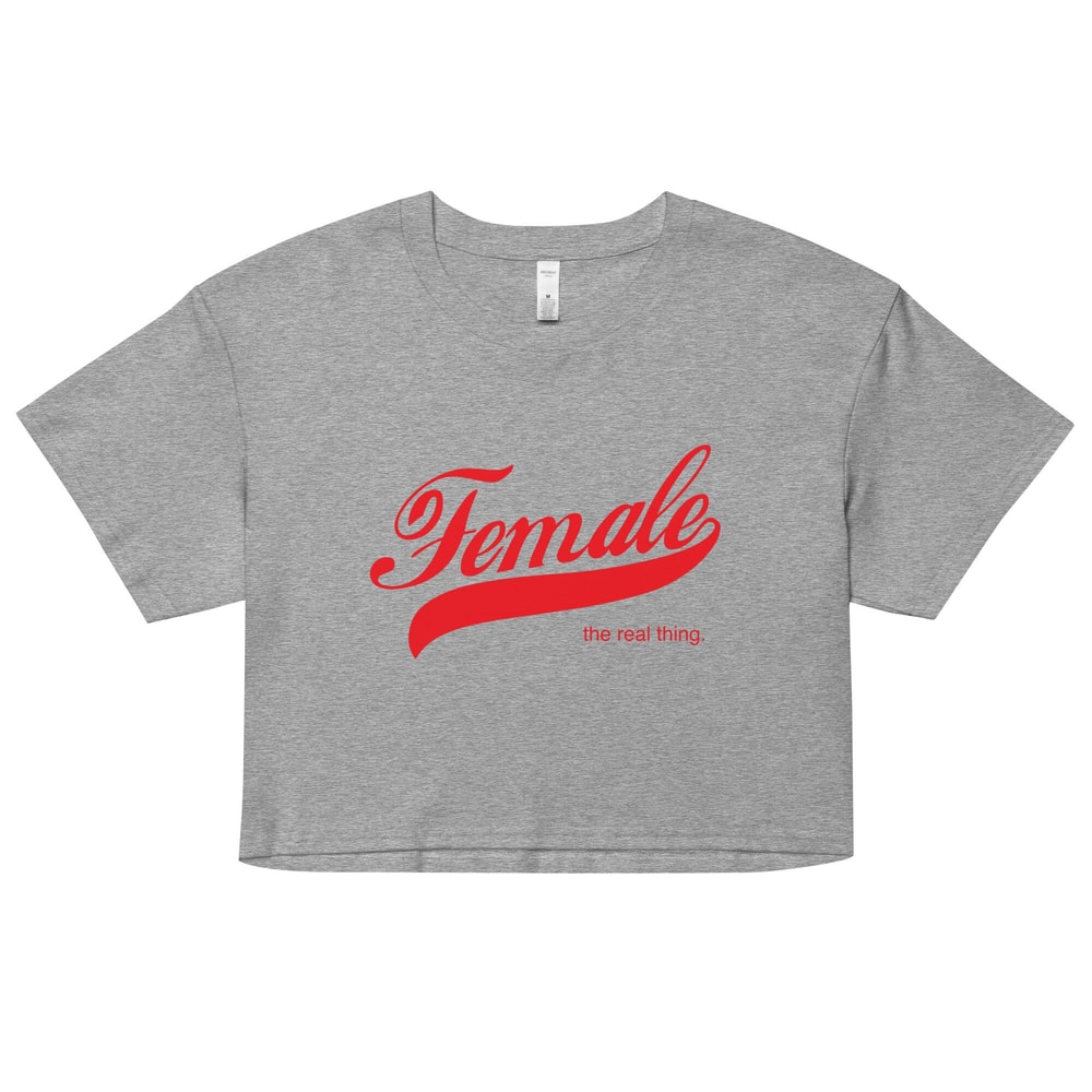 Female the real thing t shirt Women’s crop top shirt - 2.jpg