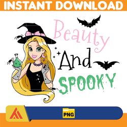 halloween princess png, spooky vibes png, bat, witch png, png files for cricut sublimation, easy download (5)