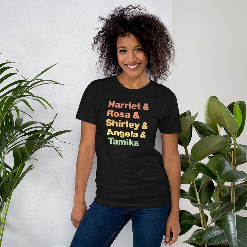 Harriet Rosa Shirley Angela Tamika Short-Sleeve Unisex T-Shirt Black History Month Juneteenth - 4.jpg