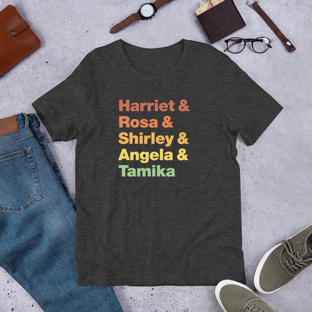 Harriet Rosa Shirley Angela Tamika Short-Sleeve Unisex T-Shirt Black History Month Juneteenth - 7.jpg