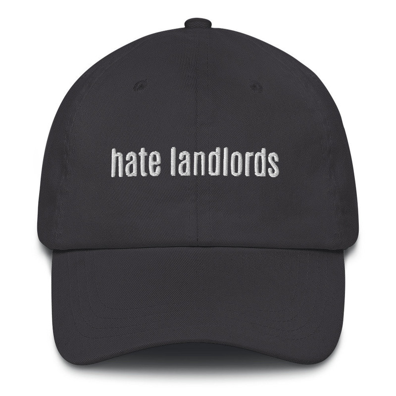 Hate Landlords Baseball Cap Socially Conscious Political Slogan Anti-capitalist caps Anti-caps - 7.jpg