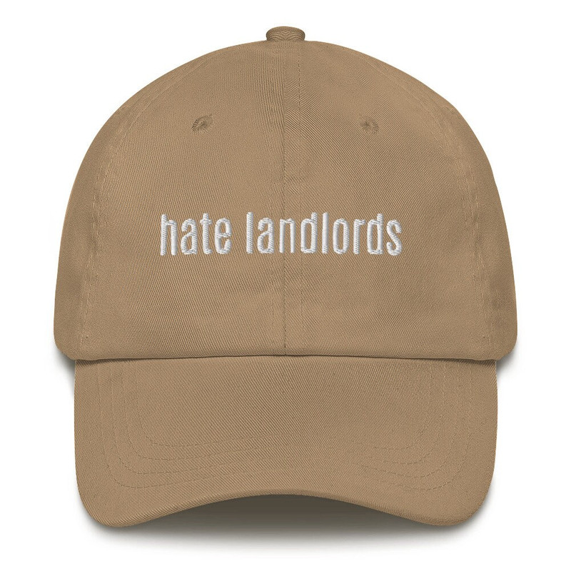 Hate Landlords Baseball Cap Socially Conscious Political Slogan Anti-capitalist caps Anti-caps - 9.jpg