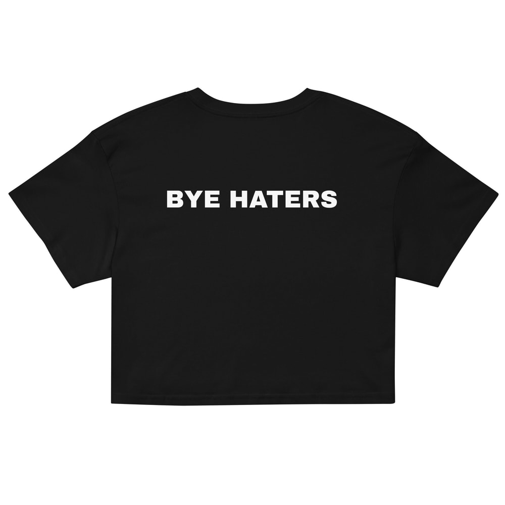 Hi Hater Bye Hater Shirt Women’s crop top Front and Back Print Shirt - 4.jpg