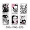 Horror Characters Tarot Card Png - SVG - EPS Files, Tarot Cards SVG - Instant Download - Halloween Design Files - Slasher Svg - Spooky Svg - 1.jpg