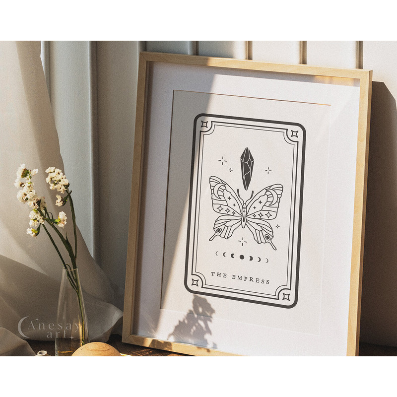 Printable tarot cards SVG, Celestial tarot card svg, Unique tarot major arcana deck, Tarot journal PRINTABLE, The lovers tarot, Death tarot - 5.jpg