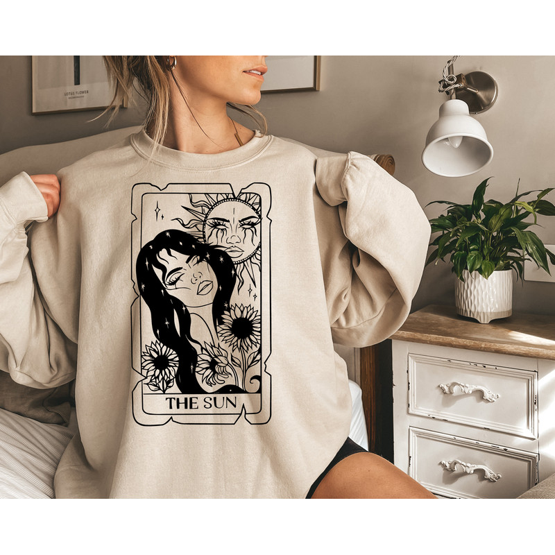 Tarot cards sun and moon SVG, Tarot svg, Tarot cards svg,Magic illustration svg, Witchcraft svg, Boho svg, Boho illustration svg, - 3.jpg