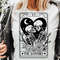 The Lovers tarot card SVG, The lovers svg, The Lovers SVG, Skeleton Love Tarot Card SVG, Skeleton love Valentine svg - 1.jpg
