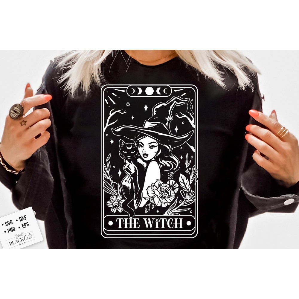 The witch tarot SVG, The witch svg, Witch tarot svg, Tarot card svg, witch tarot card svg, The good witch svg - 2.jpg
