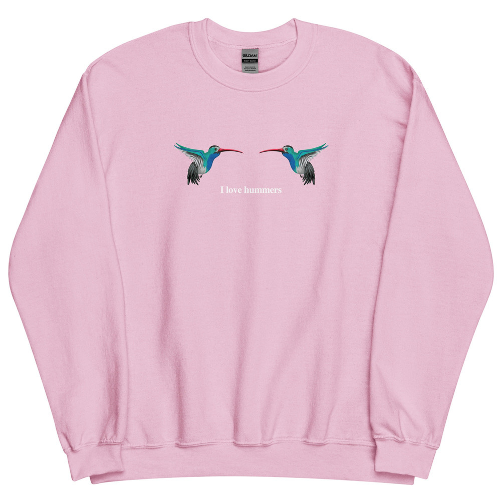 I Love Hummers Sweatshirt For Hummingbird Lovers Funny Inappropriate Adult Humor Crewneck - 2.jpg