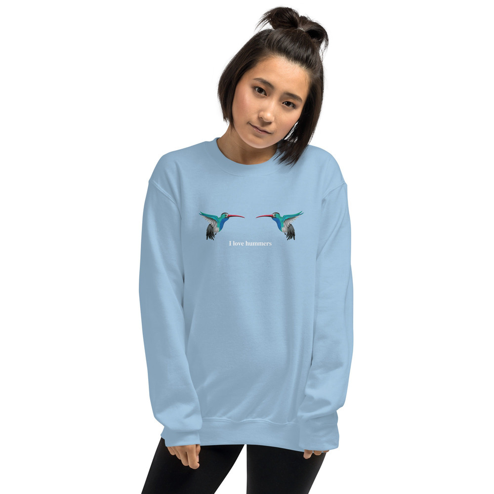 I Love Hummers Sweatshirt For Hummingbird Lovers Funny Inappropriate Adult Humor Crewneck - 3.jpg