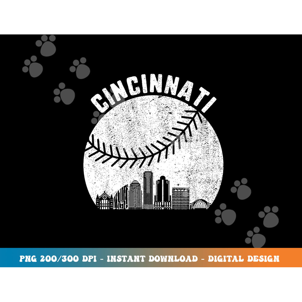 Cincinnati Skyline Baseball Vintage Cincinnati OH Baseball png, sublimation copy.jpg