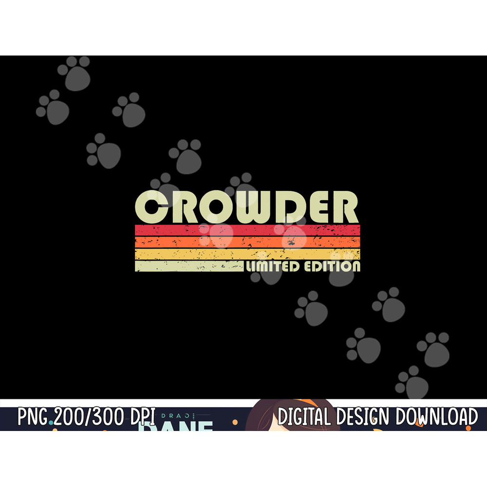CROWDER Surname Funny Retro Vintage 80s 90s Birthday Reunion png, sublimation copy.jpg