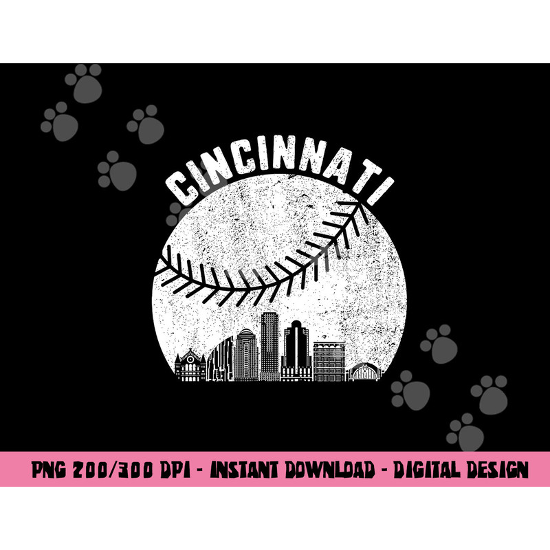 Cincinnati Skyline Baseball Vintage Cincinnati OH Baseball png, sublimation copy.jpg