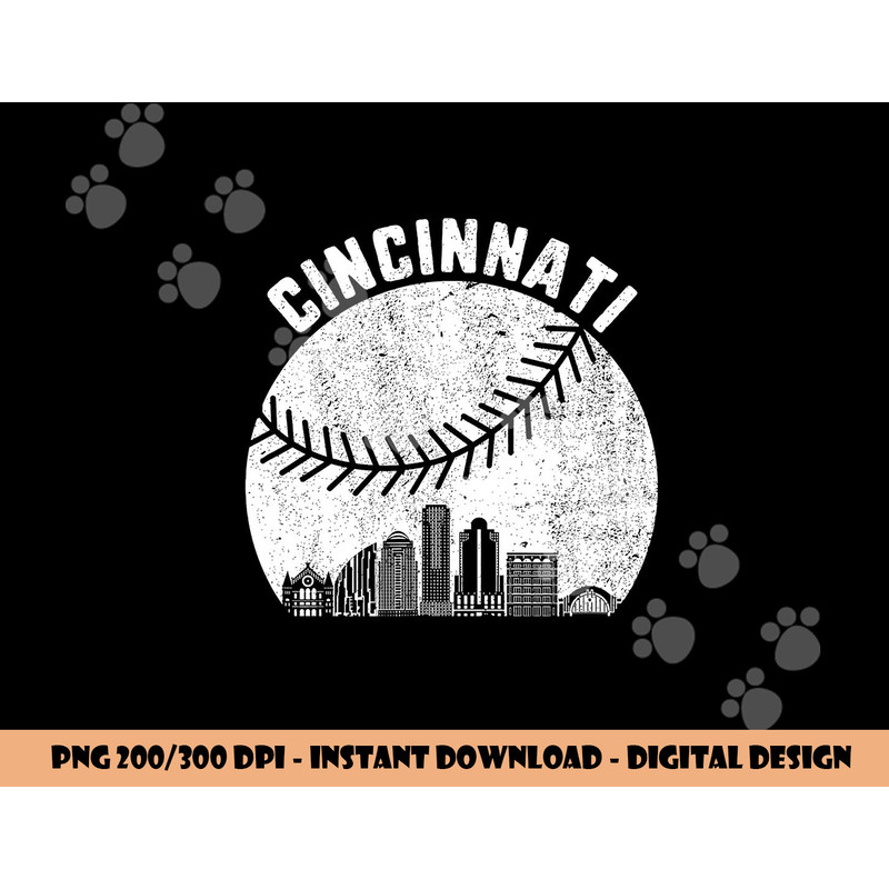 Cincinnati Skyline Baseball Vintage Cincinnati OH Baseball png, sublimation copy.jpg