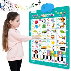 Early Education Toys Audio Wall Chart Toys Abc Letters & Numbers & Scales & Music Talking Posters