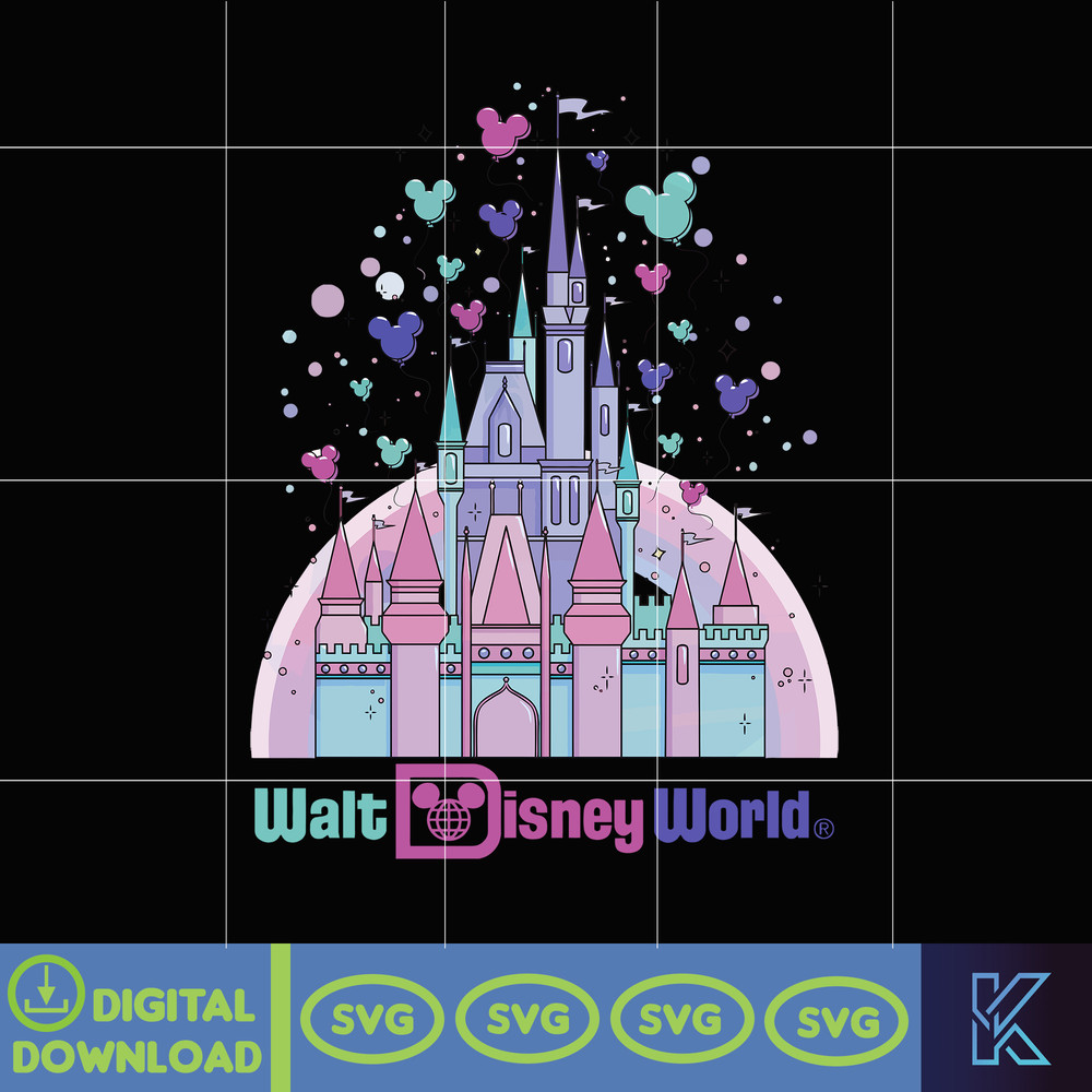 Watercolor DisNey Castle svg, Castle Magic World Vacation Svg, Castle MicKey Head Svg, Magic Kingdom Svg, DisNey World Svg (1).jpg