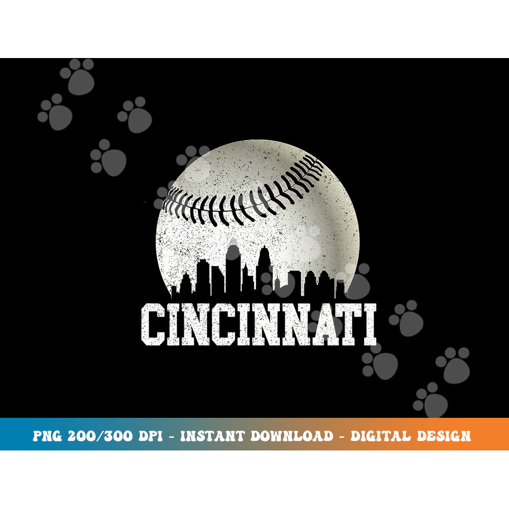 Cincinnati Vintage Baseball Distressed Gameday Retro png, sublimation copy.jpg