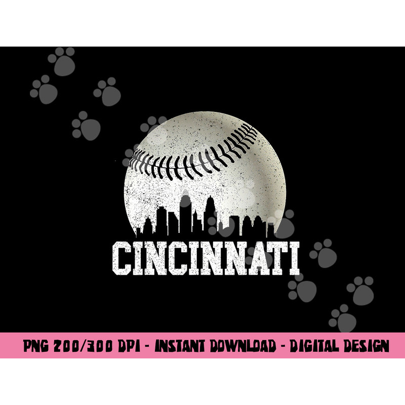 Cincinnati Vintage Baseball Distressed Gameday Retro png, sublimation copy.jpg