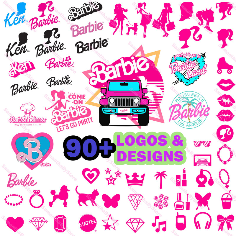 90+ Barb Logo, Barb Svg Png Jpg, Princess Silhouette, Girl Svg, Sticker Clipart, Svg Files for Cricut , Svg- Jpg - Png Decal - 1.jpg