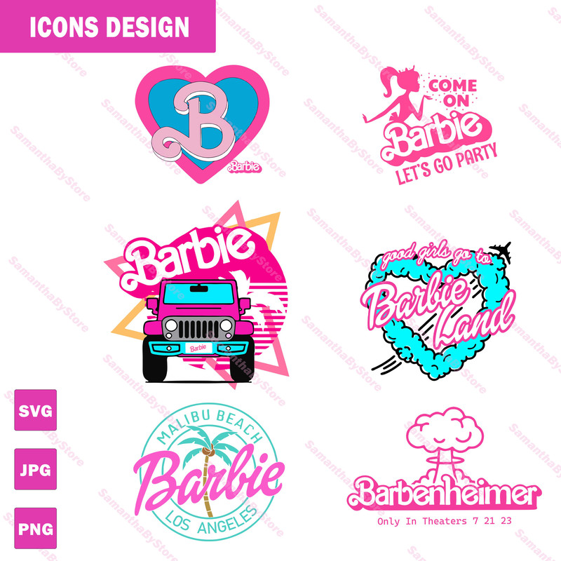 90+ Barb Logo, Barb Svg Png Jpg, Princess Silhouette, Girl Svg, Sticker Clipart, Svg Files for Cricut , Svg- Jpg - Png Decal - 2.jpg
