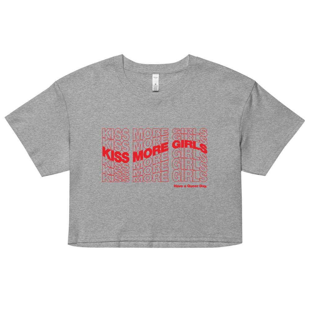 Kiss More Girls Pride crop top Live Laugh Lesbian LGBTQ+ Pride Lesbian shirt Have a Queer Day - 2.jpg