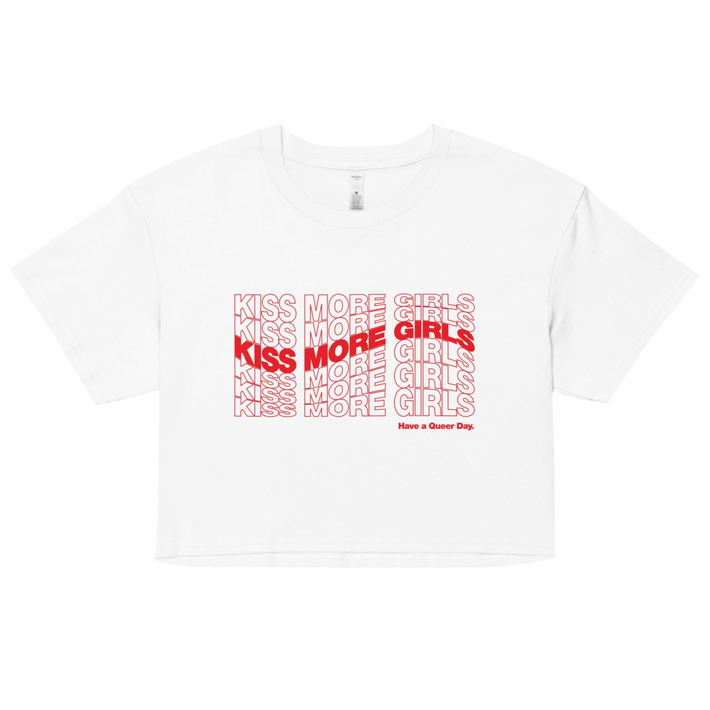 Kiss More Girls Pride crop top Live Laugh Lesbian LGBTQ+ Pride Lesbian shirt Have a Queer Day - 6.jpg