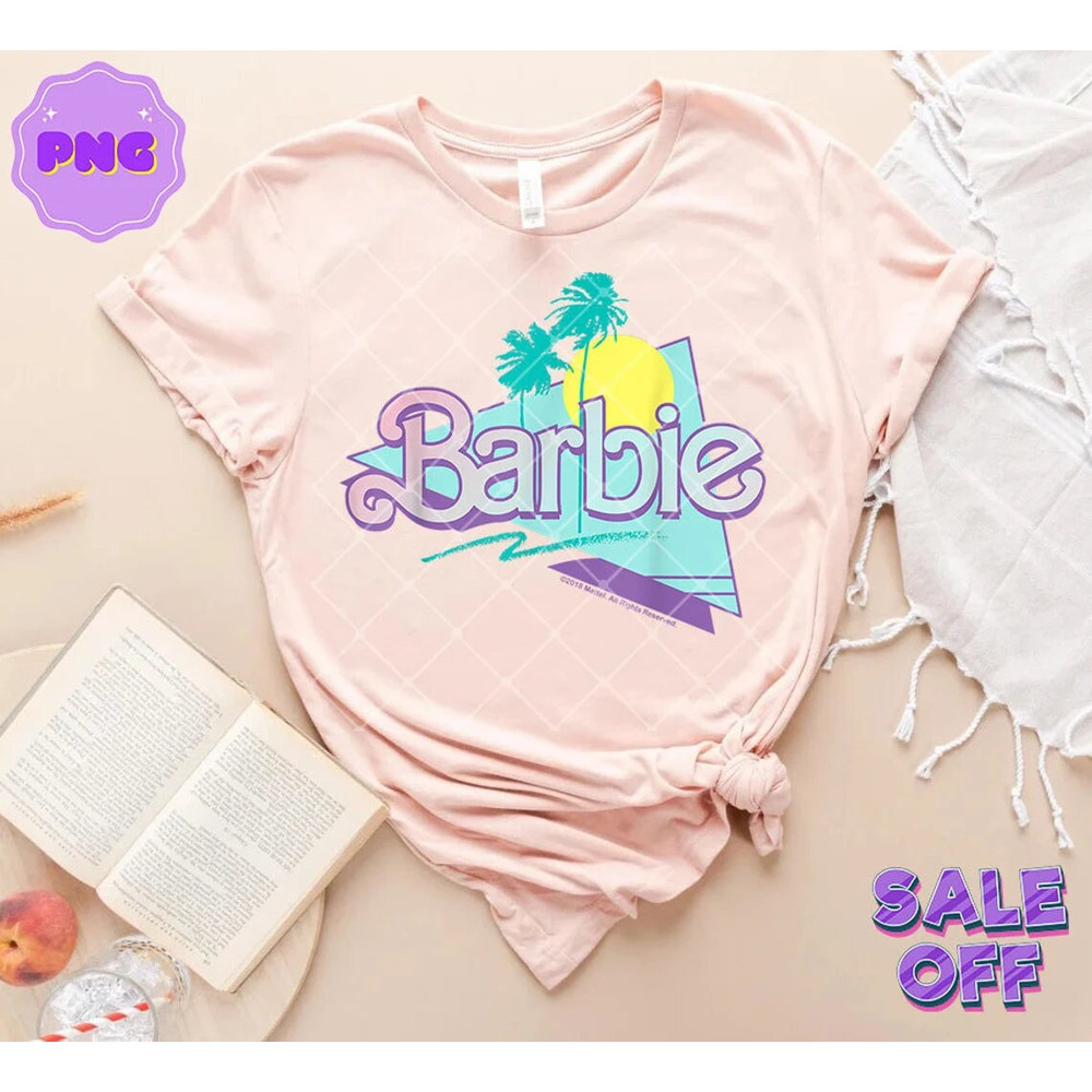 Barb Pink Babe Retro 80s Png, Barb Live Action Png, Cali 90s aesthetic toy Png, gift idea for her, Y2K cali style, Pink Doll Baby Girl Png - 2.jpg