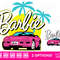 Barbi Car Convertible Corvette Palms Pink Babe Doll Girly Retro 80s SVG PNG JPG Clipart Digital Download Sublimation Cricut Cut File Dxf - 1.jpg