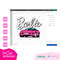 Barbi Car Convertible Corvette Palms Pink Babe Doll Girly Retro 80s SVG PNG JPG Clipart Digital Download Sublimation Cricut Cut File Dxf - 5.jpg