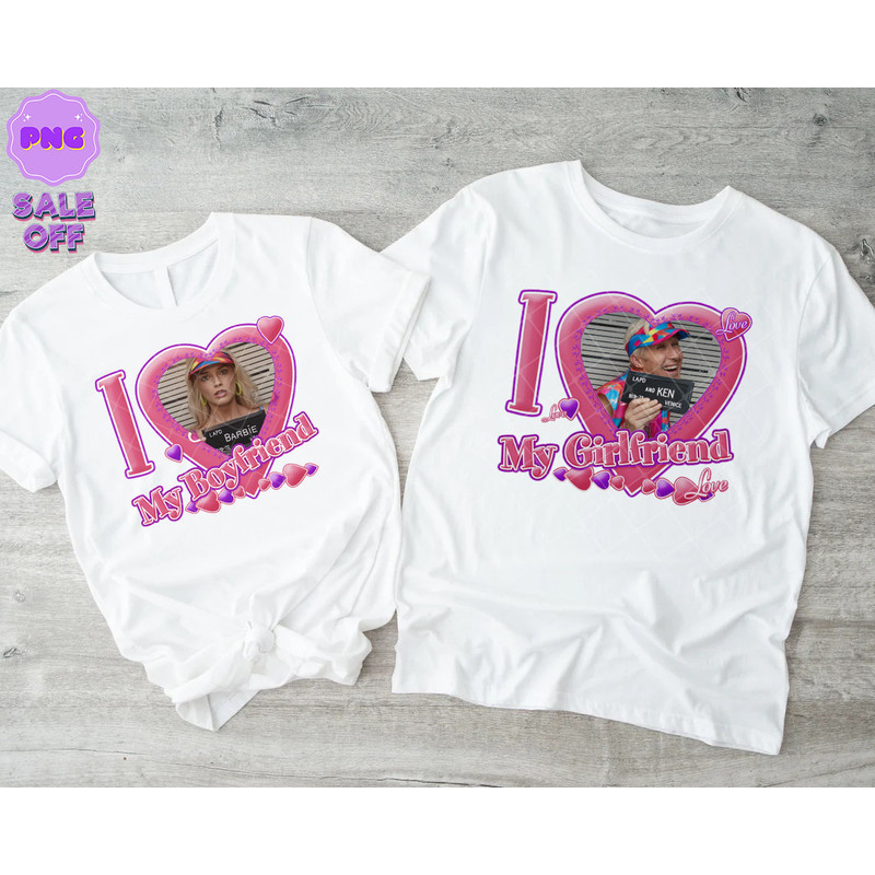 I Love My Boyfriend Girlfriend Barb Ken Png, Couple Barb Png, 90s aesthetic toy Png, gift idea for her, Y2K cali style, Pink Doll Baby Girl - 1.jpg