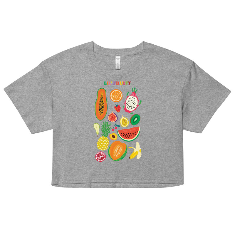 Lil Fruity Pride Crop Top, LGBTQ Fruits Shirt, Subtle Lesbian Shirt, Fruity Lesbian Shirt, Cute Funny Lesbian Shirt, LGBTQ Pride - 2.jpg