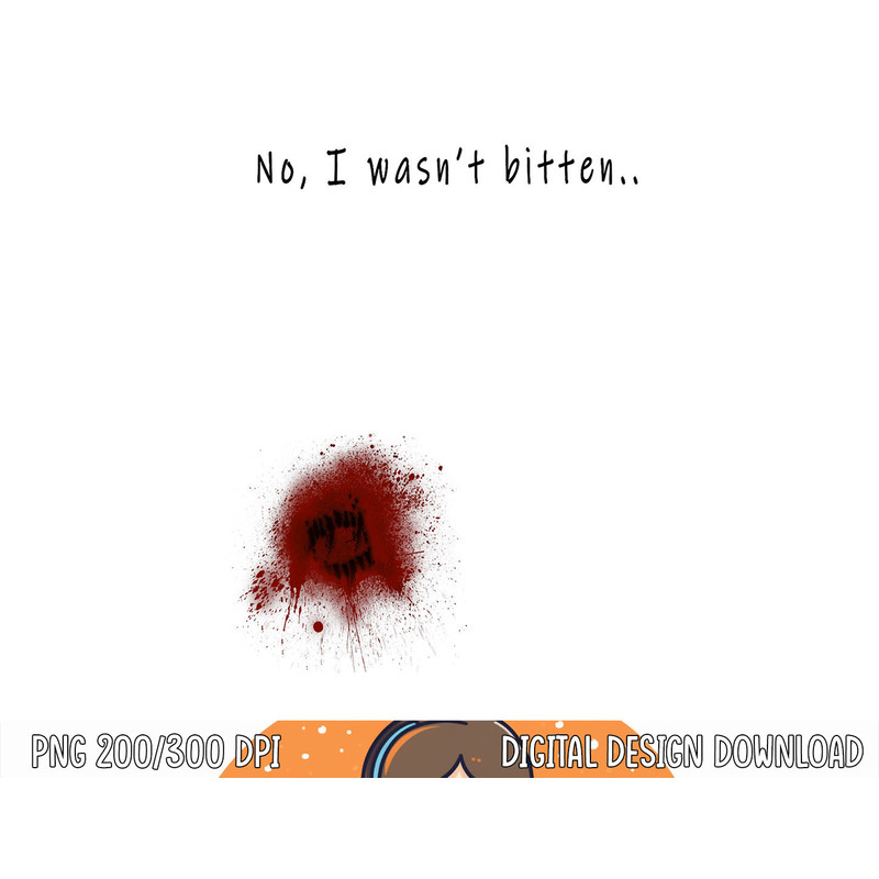 Funny Zombie Bite Halloween T shirt Bitten Injury Men Women png, sublimation copy.jpg