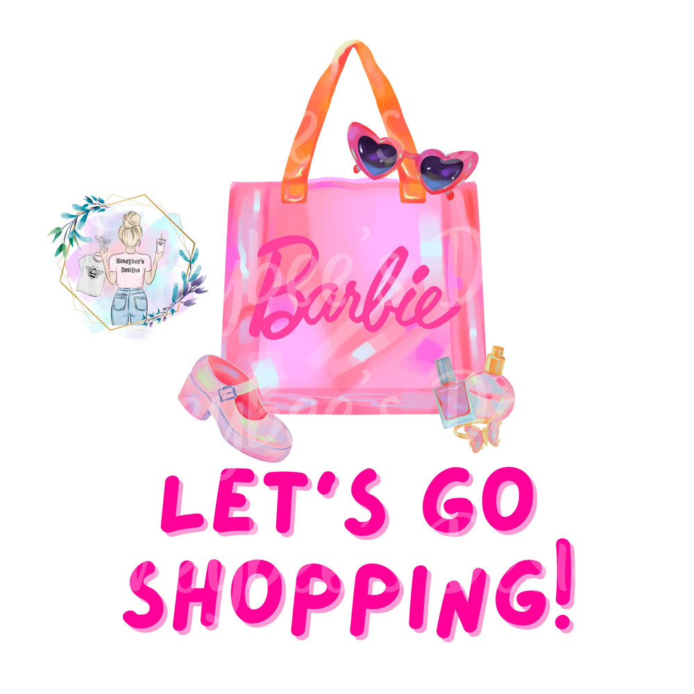 Pink Doll 90s shoppingPNGshirt printseamless filebow fileblanket filefabric file - 1.jpg