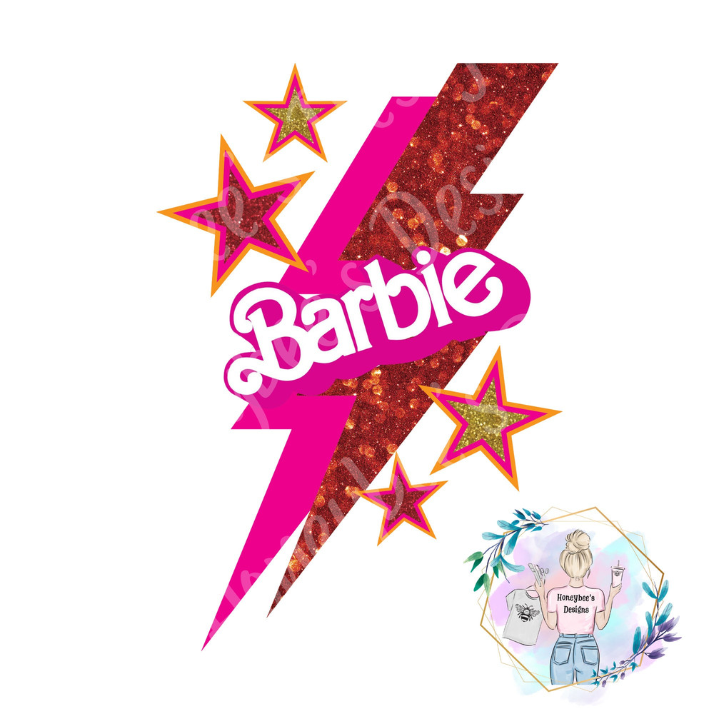 Pink Doll lightning bolts and starsPNGshirt printseamless filebow fileblanket filefabric file - 1.jpg