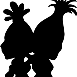 trolls silhouette svg, trolls svg, trolls logo svg, trolls poppy svg, squadgoals svg, troll hair svg, instant download