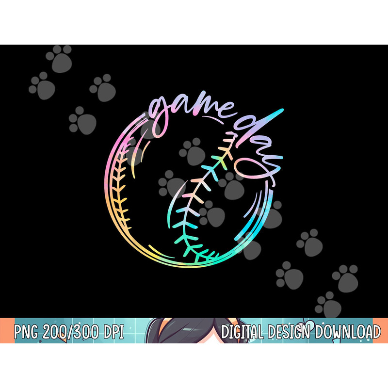 Game Day Baseball Baseball Life Softball Life Mom Tie Dye png,sublimation , instant copy.jpg