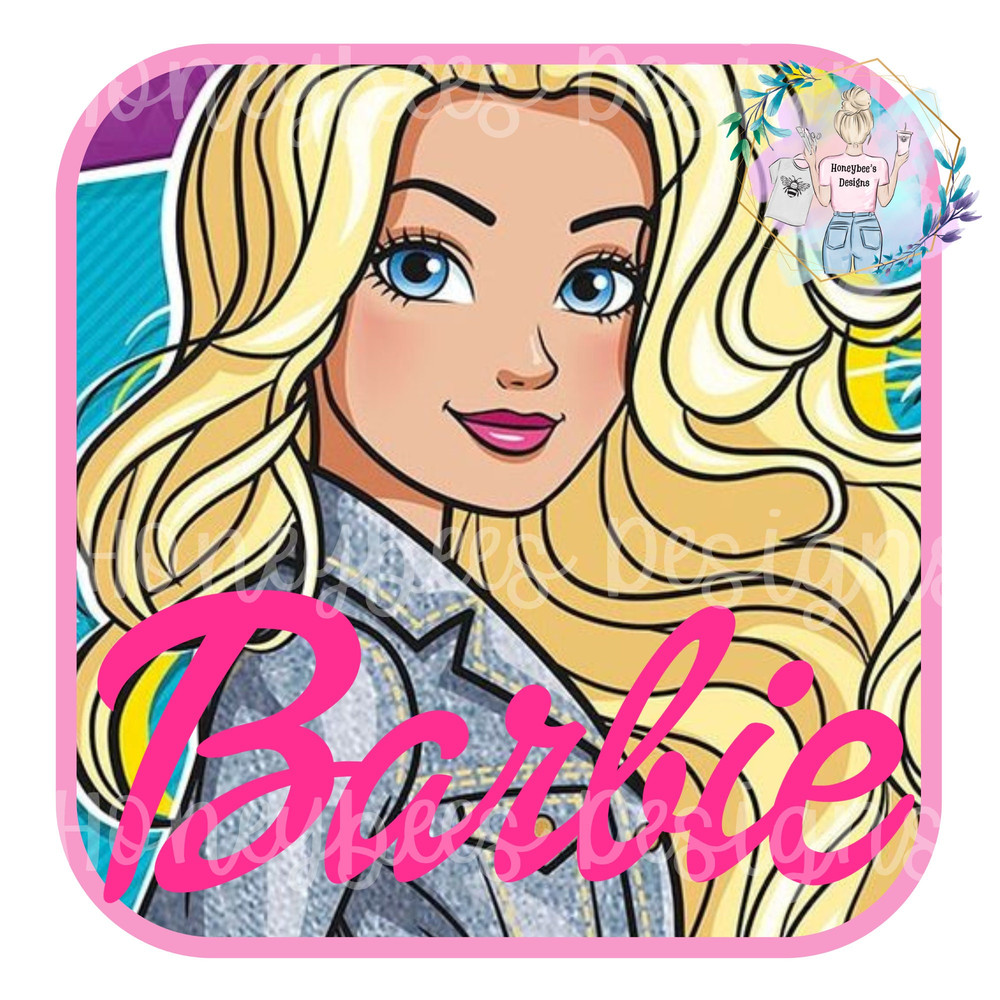 Square frame logo Pink DollbeachPNGshirt printseamless filebow fileblanket filefabric file - 1.jpg