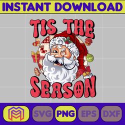 retro christmas sublimation png, christmas png, holly png, santa png, jingle png, retro christmas png (1)
