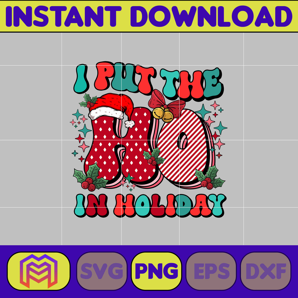 Retro Christmas Sublimation PNG, Christmas png, Holly png, Santa png, Jingle png, Retro Christmas png (10).jpg