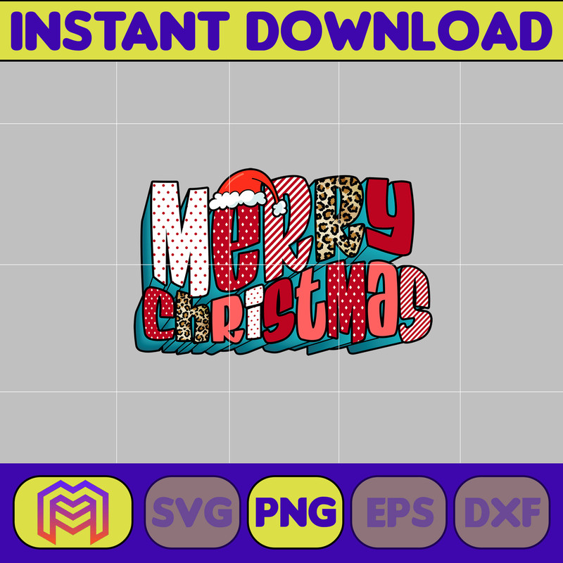 Retro Christmas Sublimation PNG, Christmas png, Holly png, Santa png, Jingle png, Retro Christmas png (11).jpg