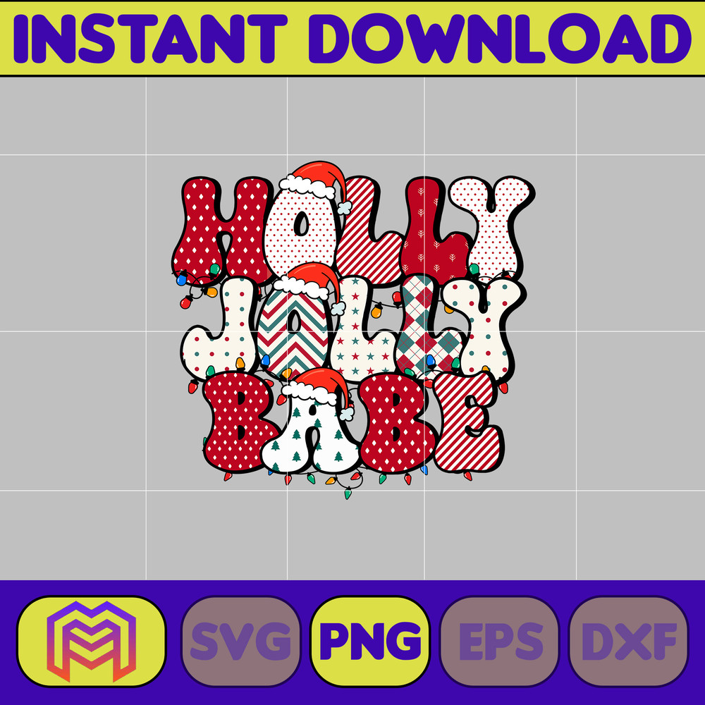 Retro Christmas Sublimation PNG, Christmas png, Holly png, Santa png, Jingle png, Retro Christmas png (13).jpg