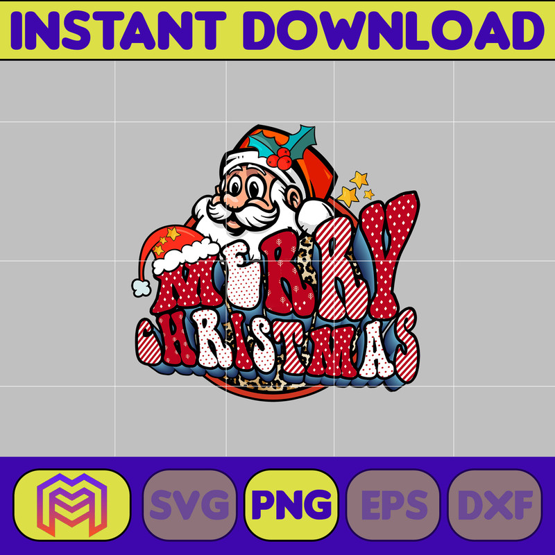 Retro Christmas Sublimation PNG, Christmas png, Holly png, Santa png, Jingle png, Retro Christmas png (14).jpg
