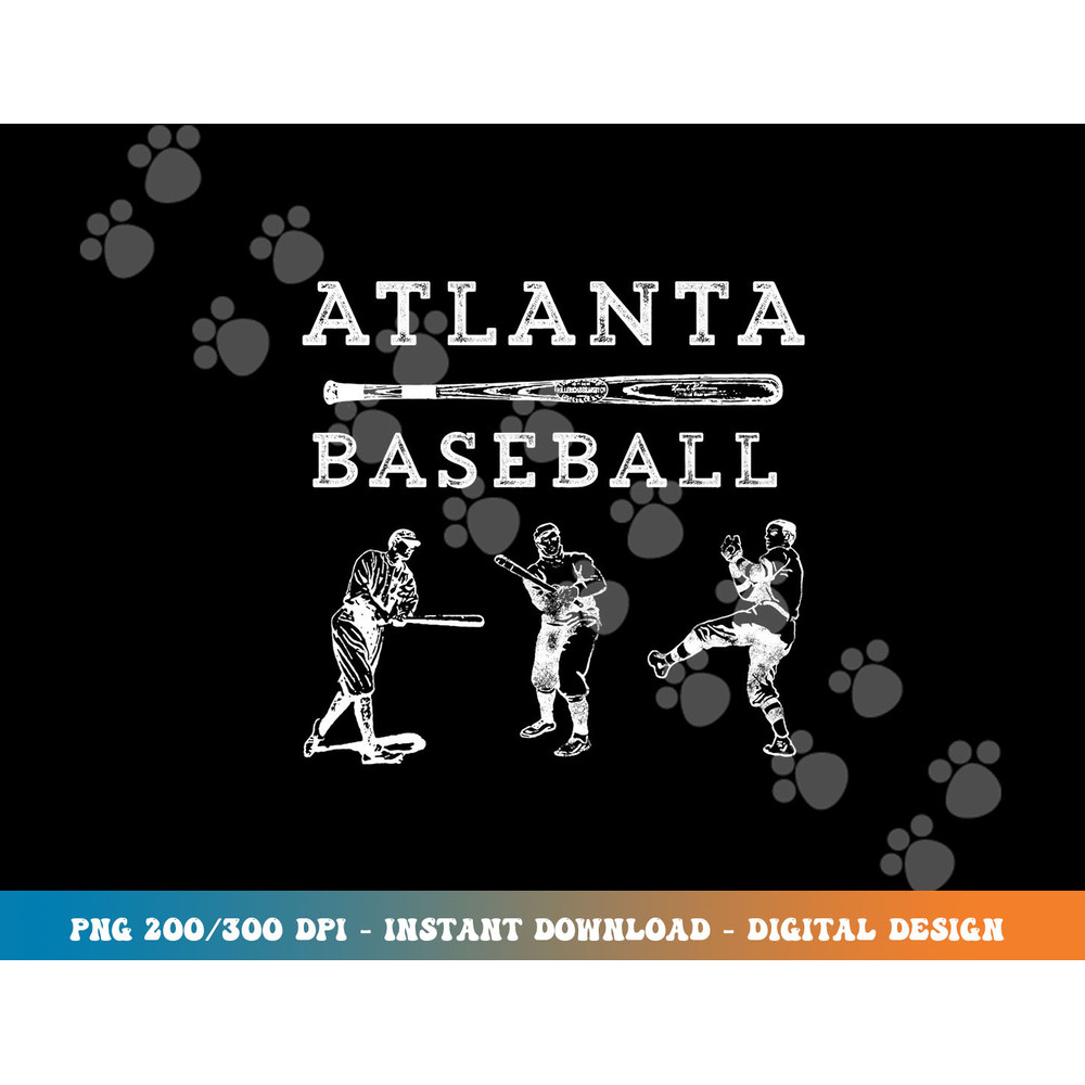 Classic Atlanta, Georgia Baseball Fan Retro Vintage png, sublimation copy.jpg