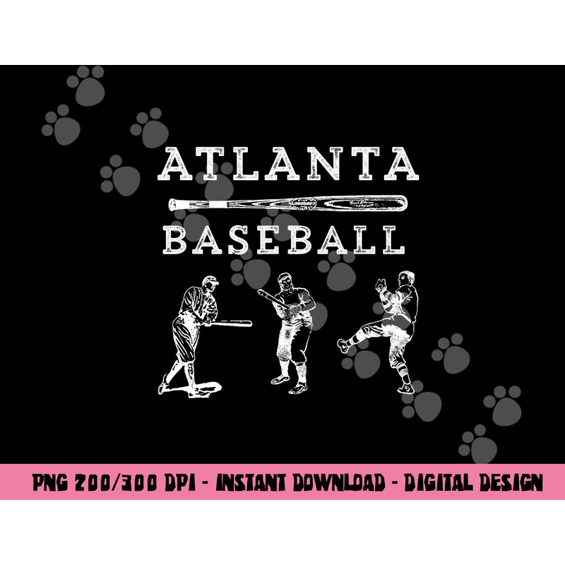 Classic Atlanta, Georgia Baseball Fan Retro Vintage png, sublimation copy.jpg